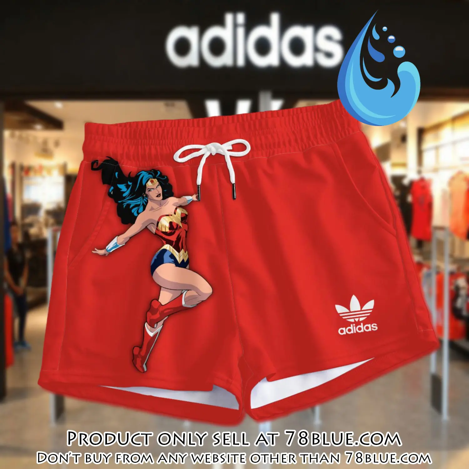 Premium wonder woman in adidas women shorts lady beach shorts wms1071 78b2050905